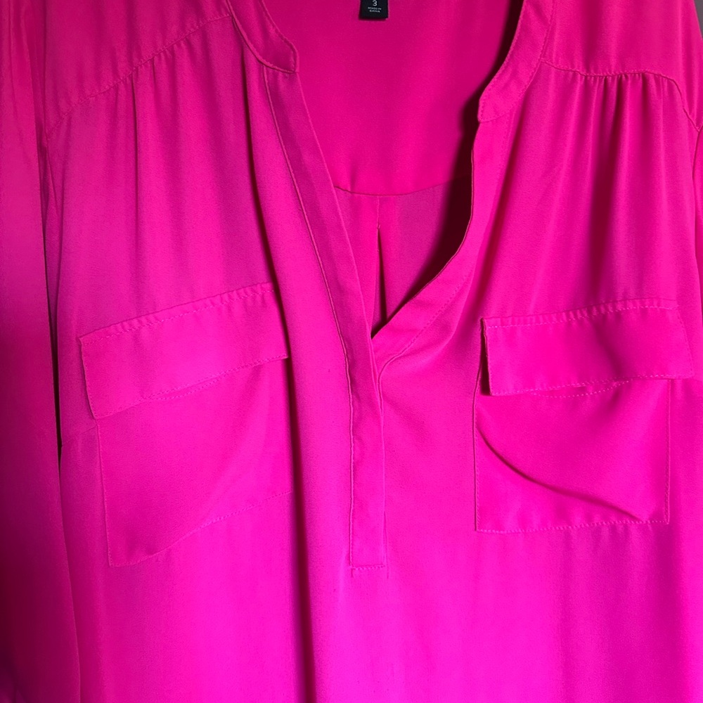 Torrid Vibrant Pink Blouse - Picture 3 of 4